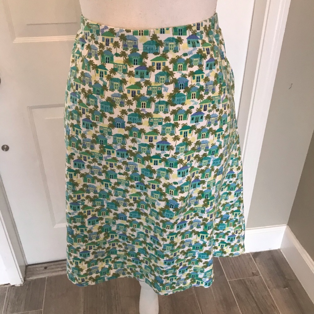 J. Jill casual print skirt